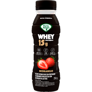 IOGURTE PORTO ALEGRE WHEY 250G MORANGO